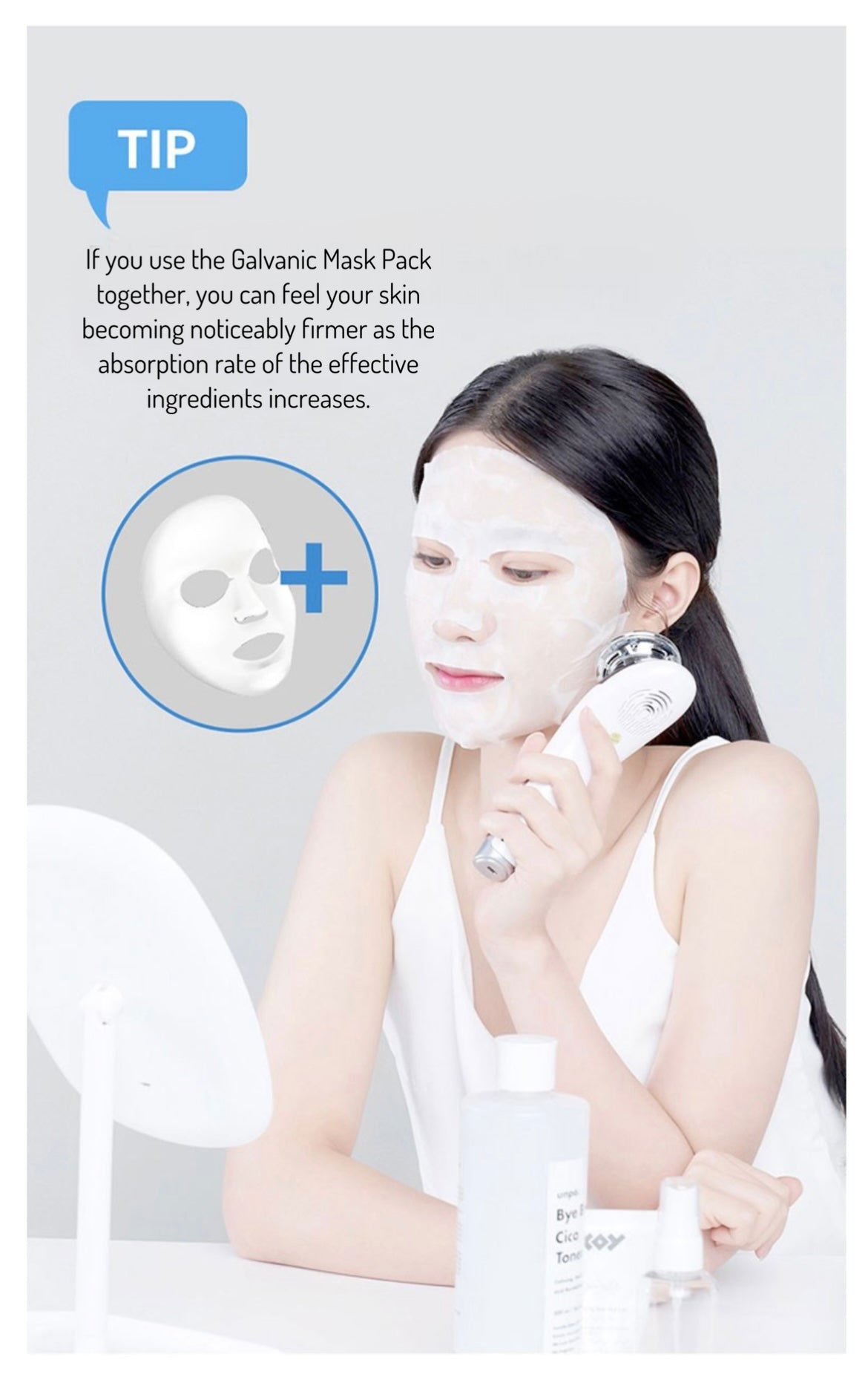 Reverse Multipurpose Galvanic Skin Care Device anti wrinkle effect